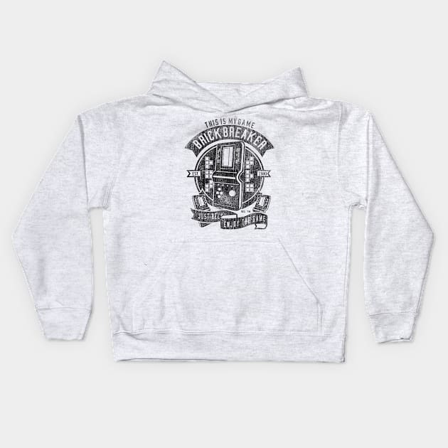 Brick Breaker Kids Hoodie by drewbacca